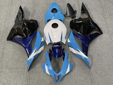 Light Blue and White 2009-2012 Honda CBR600RR Motorcycle Fairings