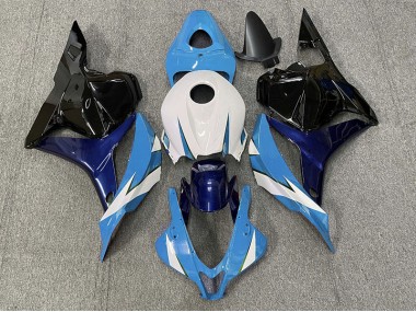 Light Blue and White 2009-2012 Honda CBR600RR Motorcycle Fairings