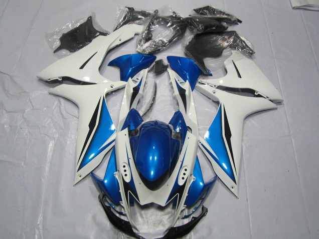 Light Blue and White 2011-2020 Suzuki GSXR 600-750 Motorcycle Fairings Light Blue and White 2011-2020 Suzuki GSXR 600-750 Motorcycle Fairings