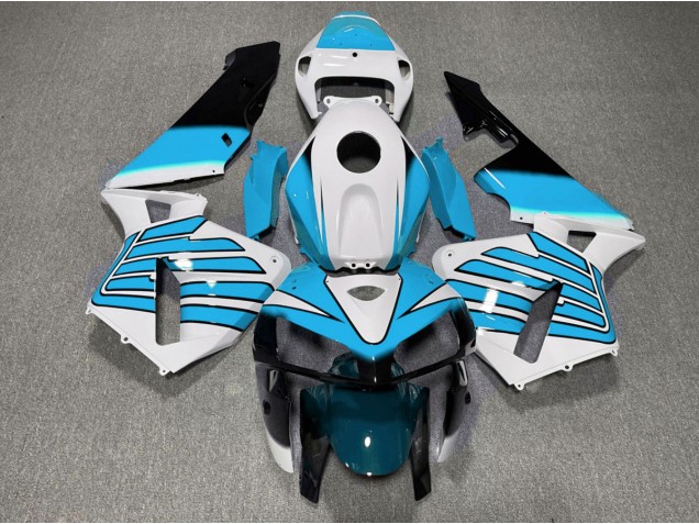Light Blue and White Wings 2005-2006 Honda CBR600RR Motorcycle Fairings Light Blue and White Wings 2005-2006 Honda CBR600RR Motorcycle Fairings