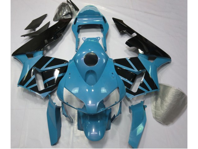 Light Blue & Gloss Black 2003-2004 Honda CBR600RR Motorcycle Fairings Light Blue & Gloss Black 2003-2004 Honda CBR600RR Motorcycle Fairings