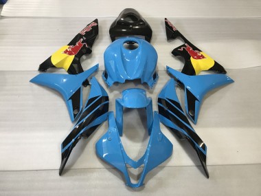 Light Blue Red Bull 2007-2008 Honda CBR600RR Motorcycle Fairings