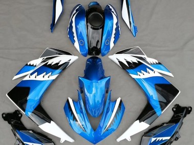 Light Blue Shark 2015-2018 Yamaha R3 Motorcycle Fairings