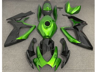 Light Green and Black 2006-2007 Suzuki GSXR 600-750 Motorcycle Fairings