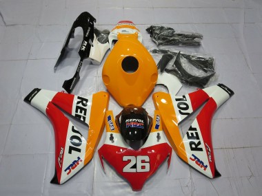 Light Orange Repsol 2008-2011 Honda CBR1000RR Motorcycle Fairings