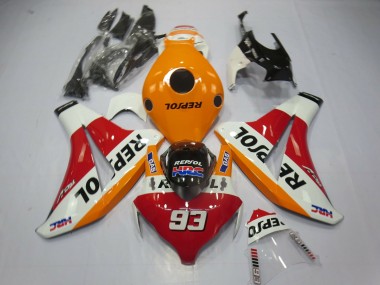 Light Orange Repsol 93 2008-2011 Honda CBR1000RR Motorcycle Fairings