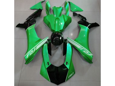 Lizard Green and Black 2015-2019 Yamaha R1 Motorcycle Fairings