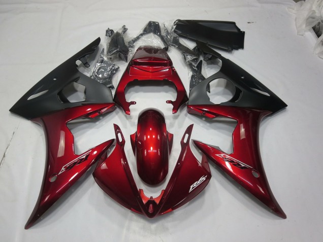 Maroon Red 2003-2005 Yamaha R6 Motorcycle Fairings Maroon Red 2003-2005 Yamaha R6 Motorcycle Fairings