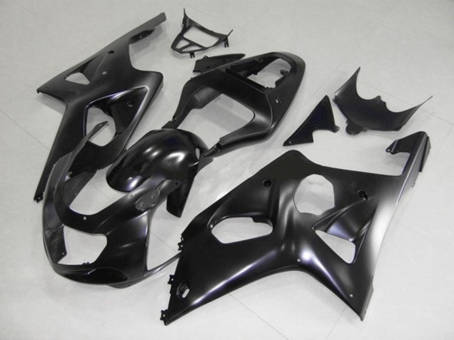 Matte Black 2000-2002 Suzuki GSXR 1000 Motorcycle Fairings Matte Black 2000-2002 Suzuki GSXR 1000 Motorcycle Fairings