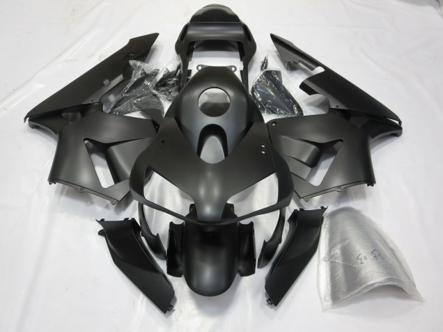 Matte Black 2003-2004 Honda CBR600RR Motorcycle Fairings Matte Black 2003-2004 Honda CBR600RR Motorcycle Fairings