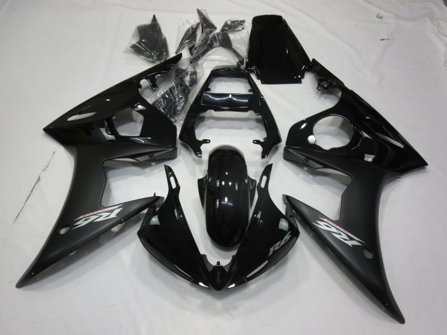 Matte Black 2003-2005 Yamaha R6 Motorcycle Fairings Matte Black 2003-2005 Yamaha R6 Motorcycle Fairings