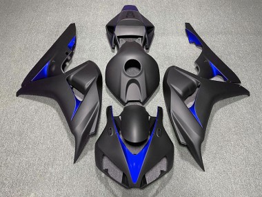 Matte Black and Blue 2006-2007 Honda CBR1000RR Motorcycle Fairings
