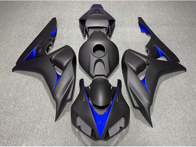 Matte Black and Blue 2006-2007 Honda CBR1000RR Motorcycle Fairings Matte Black and Blue 2006-2007 Honda CBR1000RR Motorcycle Fairings