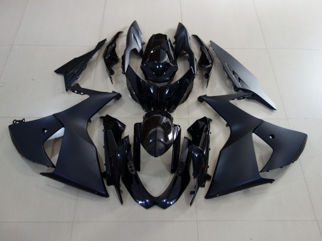 Matte Black and Gloss Black 2009-2016 Suzuki GSXR 1000 Motorcycle Fairings Matte Black and Gloss Black 2009-2016 Suzuki GSXR 1000 Motorcycle Fairings