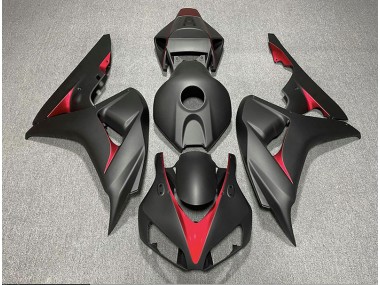 Matte Black and Light Blue 2006-2007 Honda CBR1000RR Motorcycle Fairings