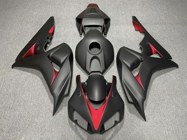 Matte Black and Light Blue 2006-2007 Honda CBR1000RR Motorcycle Fairings
