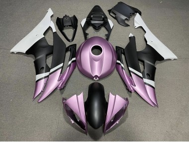 Matte Black and Light Purple 2008-2016 Yamaha R6 Motorcycle Fairings