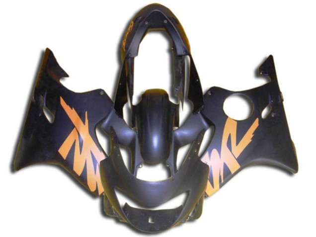 Matte Black and Orange 1999-2000 Honda CBR600 F4 Motorcycle Fairings Matte Black and Orange 1999-2000 Honda CBR600 F4 Motorcycle Fairings