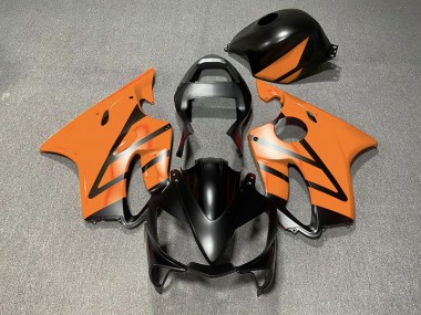 Matte Black and Orange 2001-2003 Honda CBR600 F4i Motorcycle Fairings