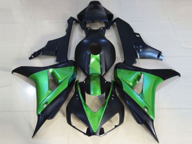 Matte Black & Green 2006-2007 Honda CBR1000RR Motorcycle Fairings