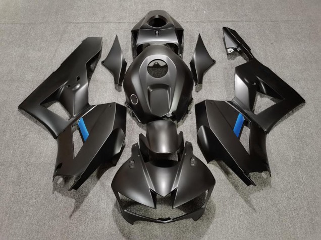 Matte Black & Light Blue 2013-2020 Honda CBR600RR Motorcycle Fairings Matte Black & Light Blue 2013-2020 Honda CBR600RR Motorcycle Fairings