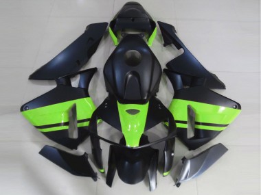 Matte Black & Light Green 2005-2006 Honda CBR600RR Motorcycle Fairings