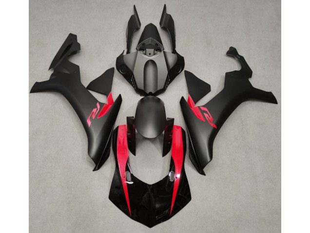 Matte Black & Pearl Red 2015-2019 Yamaha R1 Motorcycle Fairings Matte Black & Pearl Red 2015-2019 Yamaha R1 Motorcycle Fairings
