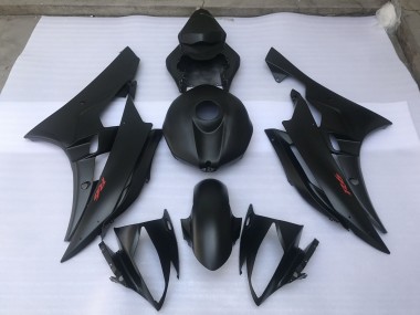 Matte Black Plain 2006-2007 Yamaha R6 Motorcycle Fairings