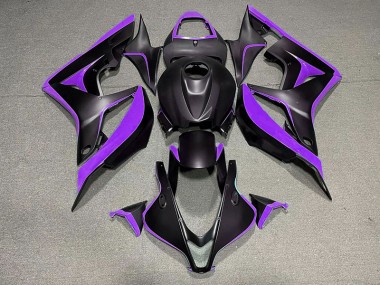 Matte Black & Purple 2007-2008 Honda CBR600RR Motorcycle Fairings
