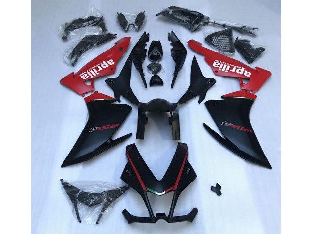 Matte Black & Red 2010-2015 Aprilia RSV4 1000 Motorcycle Fairings Matte Black & Red 2010-2015 Aprilia RSV4 1000 Motorcycle Fairings