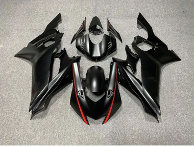 Matte Black & Red Accents 2017-2019 Yamaha R6 Motorcycle Fairings