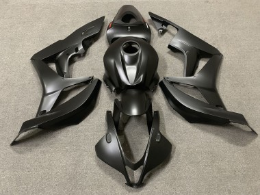 Matte Black Red Decal 2007-2008 Honda CBR600RR Motorcycle Fairings