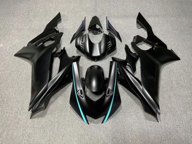 Matte Black & Teal Accents 2017-2019 Yamaha R6 Motorcycle Fairings
