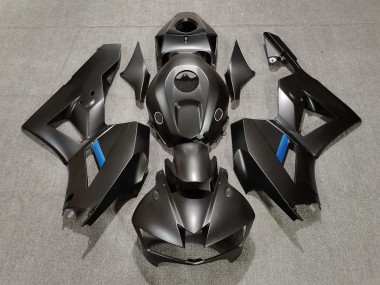 Matte Black w Blue 2013-2020 Honda CBR600RR Motorcycle Fairings