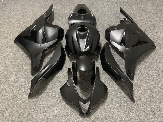 Matte Black w Decals 2009-2012 Honda CBR600RR Motorcycle Fairings Matte Black w Decals 2009-2012 Honda CBR600RR Motorcycle Fairings