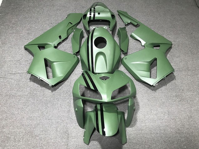 Matte Green 2005-2006 Honda CBR600RR Motorcycle Fairings Matte Green 2005-2006 Honda CBR600RR Motorcycle Fairings