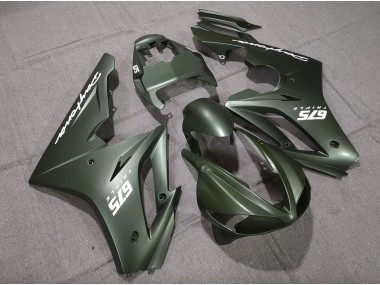 Matte Green White Logos 2009-2012 Triumph Daytona 675 Motorcycle Fairings