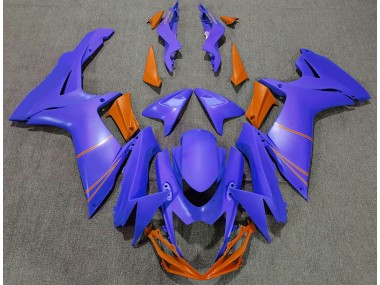 Matte Ocean Blue & Orange 2011-2020 Suzuki GSXR 600-750 Motorcycle Fairings
