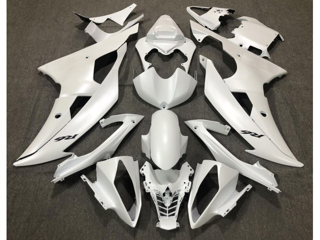 Matte White 2008-2016 Yamaha R6 Motorcycle Fairings Matte White 2008-2016 Yamaha R6 Motorcycle Fairings