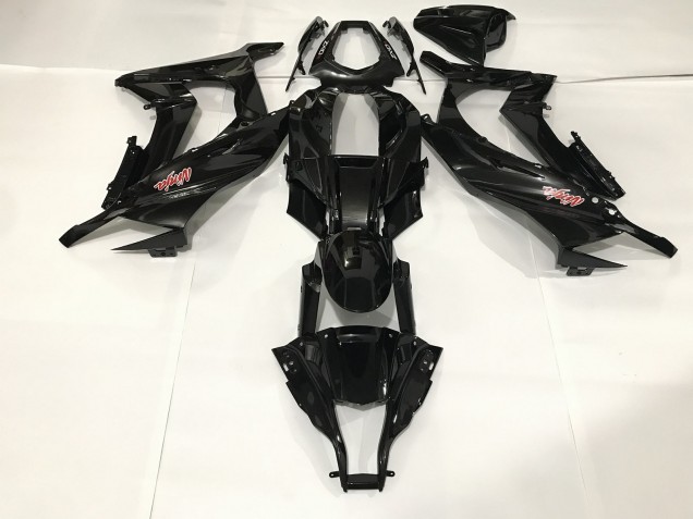 Metallic Black 2009-2012 Kawasaki ZX6R Motorcycle Fairings Metallic Black 2009-2012 Kawasaki ZX6R Motorcycle Fairings