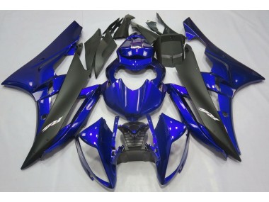 Metallic Blue & Black 2006-2007 Yamaha R6 Motorcycle Fairings