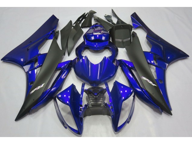 Metallic Blue & Black 2006-2007 Yamaha R6 Motorcycle Fairings Metallic Blue & Black 2006-2007 Yamaha R6 Motorcycle Fairings