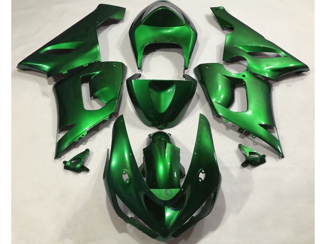Metallic Green 2005-2006 Kawasaki ZX6R Motorcycle Fairings Metallic Green 2005-2006 Kawasaki ZX6R Motorcycle Fairings