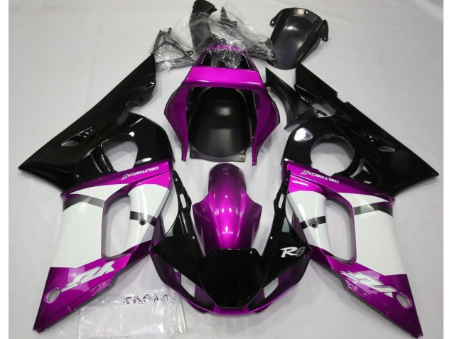 Metallic Pink 1998-2002 Yamaha R6 Motorcycle Fairings Metallic Pink 1998-2002 Yamaha R6 Motorcycle Fairings