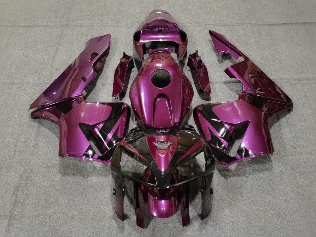 Metallic Purple & Black Decal 2005-2006 Honda CBR600RR Motorcycle Fairings Metallic Purple & Black Decal 2005-2006 Honda CBR600RR Motorcycle Fairings