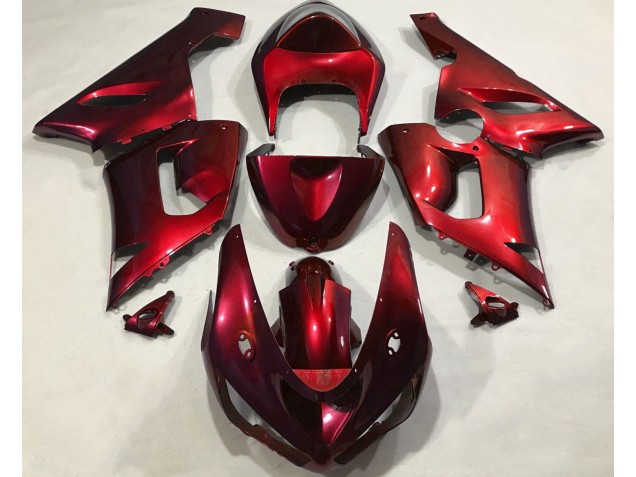 Metallic Red 2005-2006 Kawasaki ZX6R Motorcycle Fairings Metallic Red 2005-2006 Kawasaki ZX6R Motorcycle Fairings
