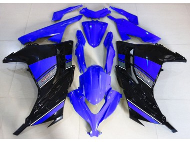 Midnight Blue and Black 2013-2018 Kawasaki Ninja 300 Motorcycle Fairings