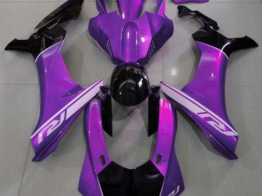 Mood Purple and Black 2015-2019 Yamaha R1 Motorcycle Fairings