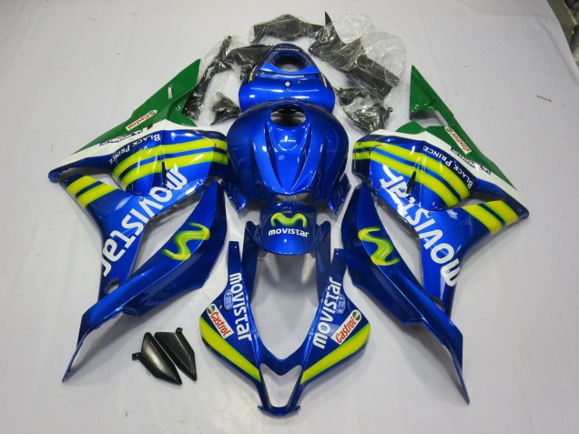Movistar 2009-2012 Honda CBR600RR Motorcycle Fairings Movistar 2009-2012 Honda CBR600RR Motorcycle Fairings