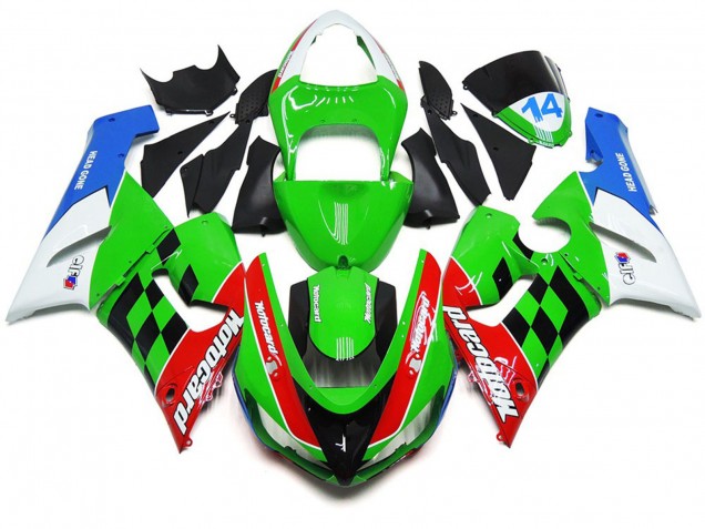 Multi Color Check 2005-2006 Kawasaki ZX6R Motorcycle Fairings Multi Color Check 2005-2006 Kawasaki ZX6R Motorcycle Fairings